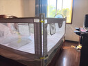 寶之軒床圍欄床上護(hù)欄嬰兒童床擋板寶寶防摔護(hù)欄垂直升降 【無(wú)縫設(shè)計(jì)】可愛(ài)熊 1.8m 單面裝 曬單實(shí)拍圖