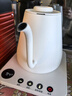 HDBROS 家用恒溫泡茶電熱水壺細嘴燒水壺保溫手沖咖啡壺小型辦公室煲水壺煮茶專(zhuān)用壺控溫手沖壺 白色 0.8L 曬單實(shí)拍圖