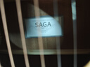 薩伽（SAGA） 吉他sf700單板面單民謠薩迦木吉他入門(mén)初學(xué)者薩嘎樂(lè )器 40英寸A桶SA700C原木色缺角 曬單實(shí)拍圖