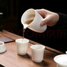 元青佳盛整套功夫茶具中國白羊脂玉瓷陶瓷茶具套裝蓋碗公杯茶漏三件套 曬單實拍圖