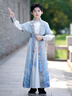 安妮優(yōu)兒中秋節(jié)漢服男童2025兒童古裝男孩中國風(fēng)男生國學(xué)服唐裝 藍(lán)色 150 曬單實拍圖