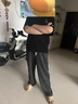 Bmuvlss高端品牌男裝2025秋季新款寬松闊腿休閑褲男日系純色簡約褲子男 黑色 32 曬單實(shí)拍圖