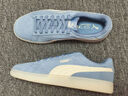 彪馬（PUMA）經(jīng)典復(fù)古天藍(lán)果凍板鞋男女半透明鞋底休閑鞋SMASH 405402 天藍(lán)色-雪白色-01 40 曬單實(shí)拍圖