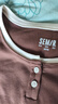 森馬（Semir）長(cháng)袖T恤女短款撞色打底衫簡(jiǎn)約風(fēng)秋季假兩件修身衣服101524101005 曬單實(shí)拍圖