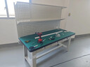 中存重型工作臺鉗工工作臺多功能操作臺不銹鋼維修臺車(chē)間操作檢驗臺子 單桌＋940雙掛板 桌子長(cháng)1.2米 曬單實(shí)拍圖