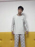 英氏（YEEHOO）【下午茶系列】青少年家居服套裝秋冬棉12-18歲吸濕透氣磨毛睡衣 網(wǎng)球小子  【88.6%棉11.4%氨綸  200g】 175 曬單實(shí)拍圖
