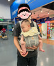 ergobaby美國二狗嬰兒背帶柔軟透氣Deluxe腰凳舒適滿(mǎn)月即用四季通用灰色 曬單實(shí)拍圖