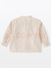 無(wú)印良品（MUJI）嬰童 法蘭絨 立領(lǐng)長(cháng)袖襯衫兒童襯衣男童女童25年秋季童裝 象牙色 90 /52A 曬單實(shí)拍圖