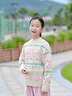 巴拉巴拉balaOne童裝女童毛衫兒童2025冬季新款毛衣花朵提花甜美 白色調(diào)00411 150 曬單實拍圖