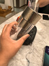 JRINKTEEA日本品牌純鈦茶漏茶水分離玻璃杯雙層一鍵泡茶水杯磁吸禮盒裝車(chē)載 錘紋玻璃杯升級款(銀色鈦外殼400ML) 曬單實(shí)拍圖