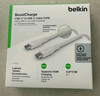 貝爾金（BELKIN）雙Type-C數據線 60W快充 CtoC電源線 iPhone手機蘋果電腦MacBook快充線1米編織款 白色 CAB024 曬單實拍圖