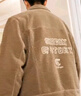 卡賓男裝 水波紋提花夾克秋新款字母刺繡外套潮流街頭上衣H 卡其色35 L 50/175 曬單實(shí)拍圖