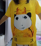 奧圣蔻龍圖衣服 兒童套裝皇帝龍袍搞笑學(xué)生抽象衣服搞怪安全褲搞笑防走 金色 短袖短褲【套裝】 150 兒童 曬單實(shí)拍圖