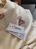 都市麗人睡衣女100%純棉長袖純色帶胸墊簡約寬松睡裙家居服 杏色 L 曬單實拍圖