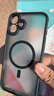 ALittleFlower適用蘋果16plus手機殼 iphone16plus保護套超薄磁吸全包半透氣囊防摔magsafe充電鏡頭 黑色 曬單實拍圖