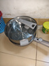 美的（Midea）電炒鍋 電蒸鍋 電煮鍋電火鍋家用多功能鍋炒菜鍋插電蒸煮一體鍋 304蜂窩晶盾多用途鍋電熱鍋 5.5L 【304蜂窩晶刻】HCG3217 曬單實(shí)拍圖
