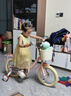 永久（FOREVER）復(fù)古兒童自行車女孩單車3-8-10歲公主款腳踏車男女寶寶童車14寸 曬單實(shí)拍圖