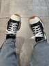 匡威（Converse）官方Run Star Motion低幫未來(lái)電波厚底鞋黑色172895C 172895C/黑色 37.5 曬單實(shí)拍圖