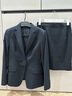 伯德小姐藏藍色面試西裝套裙女早秋教資穿搭正裝職業(yè)收腰西服外套 曬單實(shí)拍圖