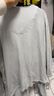無(wú)印良品（MUJI）女式 柔軟針織 前開睡衣套裝 煙熏藍(lán)色 S-M 曬單實(shí)拍圖