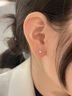 逐青999足銀四角芒星耳釘男女純銀氣質(zhì)迷你耳骨釘養耳洞免摘星星耳環(huán) 999足銀四角芒星耳釘 單只 4mm 曬單實(shí)拍圖