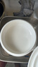 貝瑟斯 陶瓷碗蒸飯碗 蒸菜碗陶瓷蒸蛋碗帶蓋碗家用湯碗純白瓷碗7.5寸 曬單實(shí)拍圖
