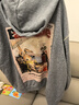 妖精的口袋字母刺繡咖色連帽衛(wèi)衣外套女2025年秋季新款寬松上衣 休閑灰色 L 曬單實(shí)拍圖