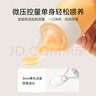 英氏嬰兒米糊軟勺奶瓶寶寶輔食神器擠壓式米粉喂養(yǎng)食器工具 奶白色 曬單實(shí)拍圖