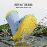 babycrayon卡通鯊魚(yú)拼色款兒童雨鞋男童雨靴女童水鞋防水幼兒園防滑戶(hù)外專(zhuān)用 霧霾藍【雨鞋】 15 cm內長(cháng)【腳長(cháng)14.5/約2-3歲穿】 曬單實(shí)拍圖