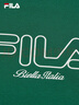 FILA 斐樂(lè )官方女子針織短袖衫秋新款時(shí)尚休閑簡(jiǎn)約基礎純棉T恤 森林綠-GN M 165/84A/M 曬單實(shí)拍圖
