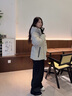 波司登25新款羽絨服女短款90絨冰雪運動(dòng)時(shí)尚冬季連帽保暖外套B250246806 焙茶色7E40 XS 155/80A 體重約100斤以?xún)?曬單實(shí)拍圖