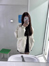 SNYDER WEAR韓系秋季外套女簡約氣質(zhì)翻領(lǐng)薄款寬松休閑百搭小個子長袖夾克外套 杏色 M 建議【95斤內(nèi)】 曬單實拍圖