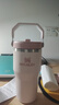 STANLEY拎拎杯吸管杯水杯保溫杯不銹鋼杯子大容量七夕591ML-晶粉色禮物 曬單實拍圖