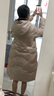 羽絨服女式長款過膝冬季連帽寬松加肥大碼加厚保暖30333 米黃 XL（建議90-105斤） 曬單實(shí)拍圖
