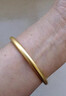 Andralyn金店同款高端沙金色手鐲內刻999古法傳承結婚飾品金色氣質(zhì)女簡(jiǎn)約 58#【鍍沙金加厚】5mm粗細 曬單實(shí)拍圖