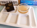 廚萬雅密胺快餐盤圓形六格仿瓷打餐盤商用工廠學(xué)校飯?zhí)貌捅P餐具餐盒 曬單實拍圖
