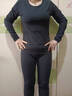 浪莎秋衣秋褲女士套裝棉毛衫新疆棉打底內搭10A抗菌修身秋冬內衣薄款  【黑色套裝】·10A抗菌彈力棉 M /160 曬單實(shí)拍圖