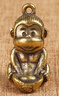 ZCQBCY復古銅實(shí)心生肖猴擺件黃銅元寶猴子茶寵創(chuàng  )意個(gè)性鑰匙扣掛件家居 曬單實(shí)拍圖