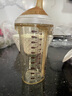 a2翻蓋ppsu奶瓶6個月以上一歲以上學(xué)飲重力球吸管學(xué)飲杯寬口徑300ml 300ml珍珠灰咬吸水嘴直飲吸管（12月+） 曬單實拍圖