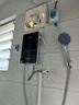 志高（CHIGO）即熱式電熱水器超薄小廚寶5500W變頻恒溫智能省電出租房家用洗澡免儲水電熱水龍頭黑色 KBR-F60 曬單實(shí)拍圖