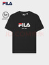 FILA 斐樂(lè )官方男女同款針織T恤2025年夏季純棉寬松休閑情侶短袖t恤 曬單實(shí)拍圖