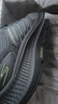 斯凱奇（Skechers）暮光鞋丨運(yùn)動跑鞋男女款高回彈輕質(zhì)吸震綁帶休閑鞋七夕禮物 男款-黑色/炭灰色/BKCC 42 曬單實拍圖