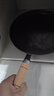 鑄鐵平底鍋鏊子家用無(wú)涂層不粘鍋雜糧煎餅鍋手抓餅鍋平底烙餅煎鍋 木柄款 26cm 曬單實(shí)拍圖