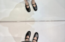 7or9松包 新款瑪麗珍女鞋皮鞋女百搭通勤平底鞋單鞋女鞋夏季一腳蹬 芝麻松包（黑色） 37 曬單實(shí)拍圖