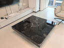 索瑞仕大理石茶幾客廳意式極簡(jiǎn)別墅大平層大戶(hù)型正方形懸浮天然奢石茶幾 黑玫瑰【天然奢石】 100CM*100CM*30CM 曬單實(shí)拍圖