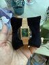 西鐵城（CITIZEN）手表 Juicy Tint系列石英不銹鋼表帶時(shí)尚簡(jiǎn)約女表 EJ6123-81W 復古綠方盤(pán) 曬單實(shí)拍圖