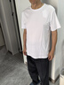 宜而爽【高檔120支長(zhǎng)絨棉】100%純棉男士打底衫睡衣圓領(lǐng)汗衫T恤男 曬單實(shí)拍圖
