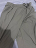 名創(chuàng)優(yōu)品（MINISO）七分冰絲褲子男款夏季新款男士休閑運(yùn)動(dòng)過(guò)膝短褲涼感透氣寬松中褲 橄欖綠(m惡魔之眼褲標(biāo)) XL /180(體重140-160斤左右) 曬單實(shí)拍圖