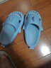 LATE TIME鯊魚(yú)兒童拖鞋男童女童踩屎感居家用防滑涼拖鞋潮流可愛(ài)寶寶拖鞋夏 霧霾藍 36/37【標準碼】 曬單實(shí)拍圖