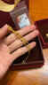 周大生黃金手鏈女足金光珠雙層金手鏈手飾生日禮物送女友4.39g 曬單實(shí)拍圖
